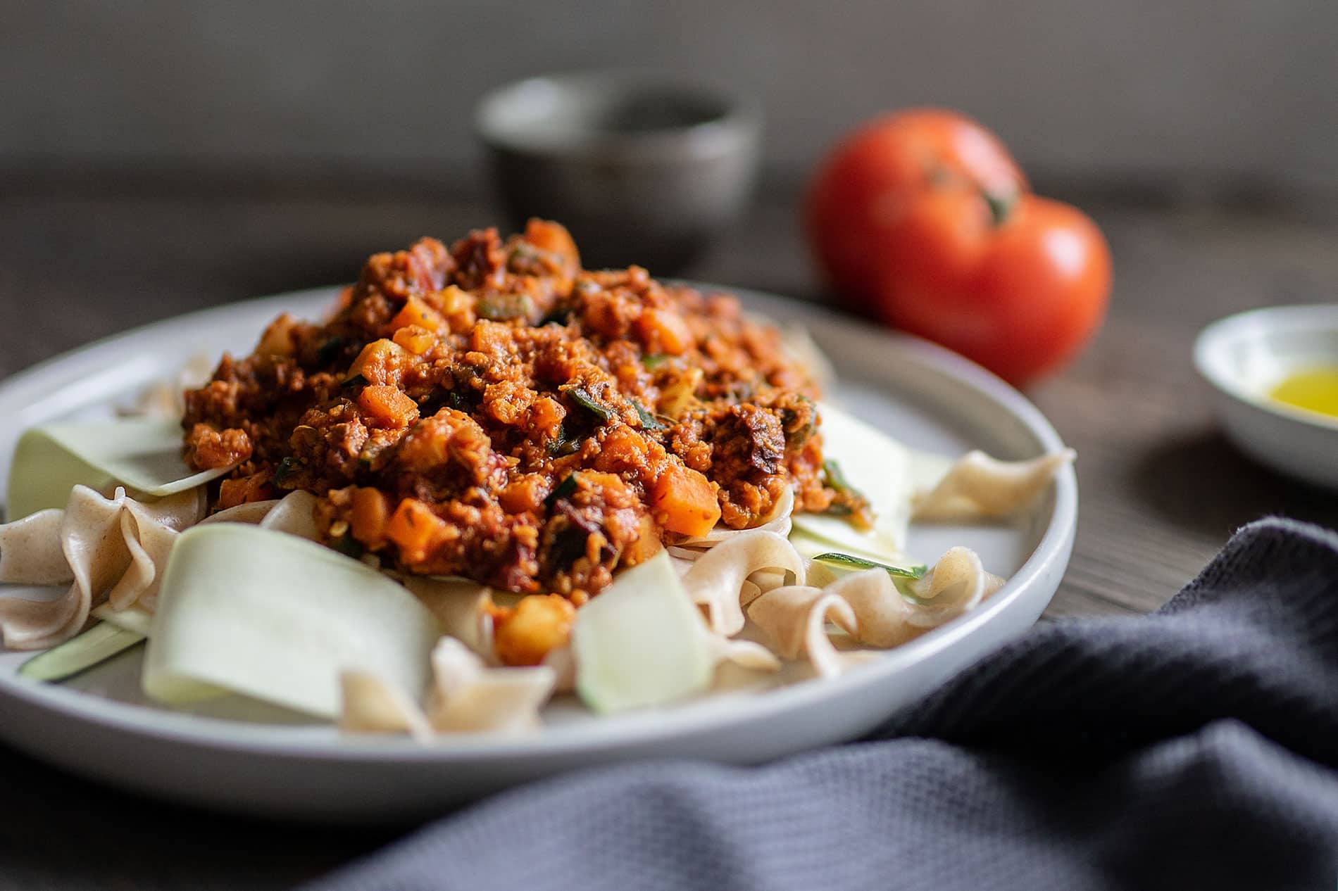 Rezept für Linsen-Bolognese, Linsen-Bolognese, vegane Bolognese, vegane Rezepte, gesund und lecker, Linsen-Bolognese steckt voller wertvoller Nährstoffe, Zubereitung einer Linsen-Bolognese,