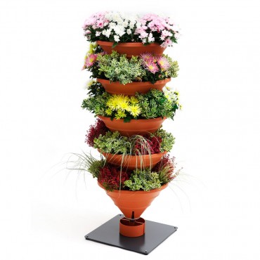 Vertikales Gärtnern mit dem Turm-Hochbeet Vertical Garden XL