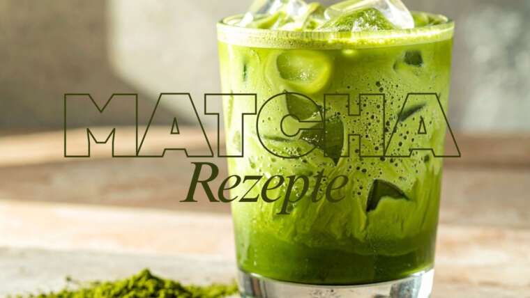 Leckerer Matcha Latte im Glas – einfache Matcha Rezepte für Zuhause