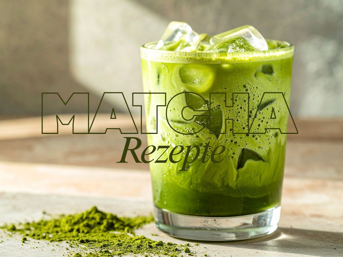 Leckerer Matcha Latte im Glas – einfache Matcha Rezepte für Zuhause