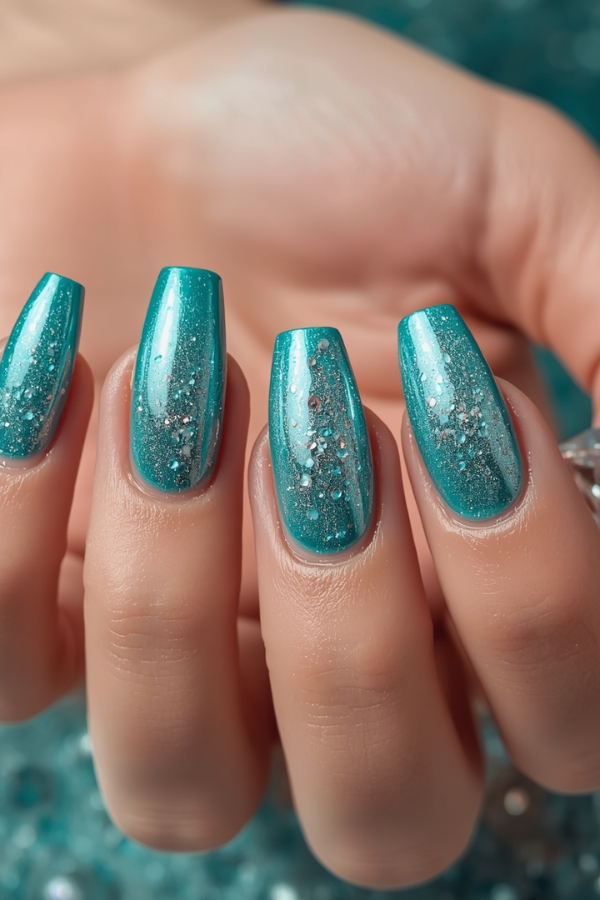Türkise Nägel erinnern an kristallklares Meerwasser und sind der Must-have-Nageltrend im Sommer 2026. Die schönsten Ideen und Looks.
