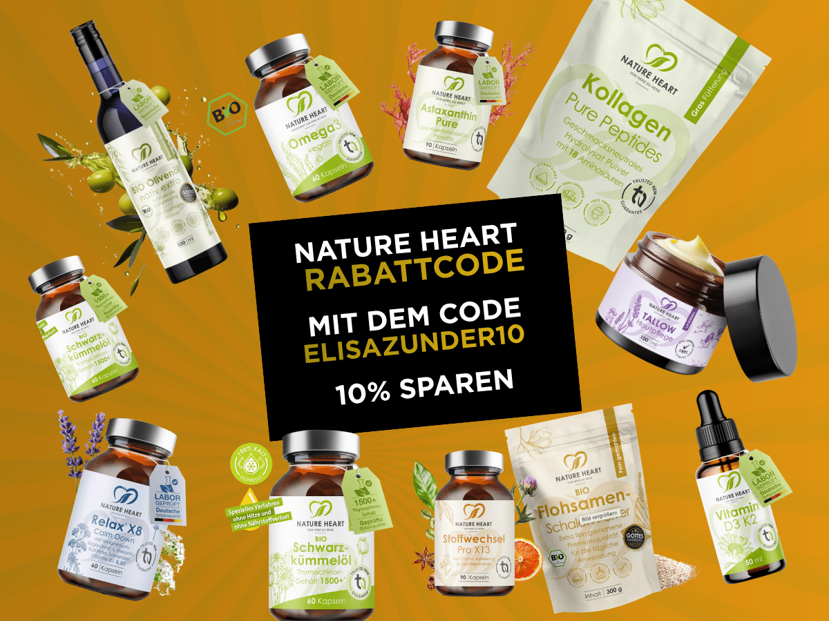 Nature Heart Rabattcode: Spare mit ELISAZUNDER10 10% auf gesamte Sortiment
